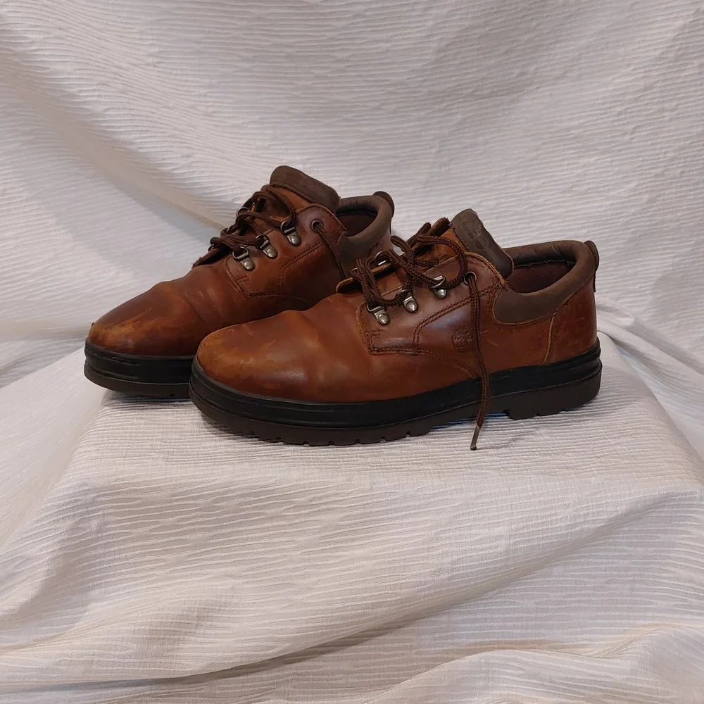 Vintage Timberland Men's Brown Leather Oxfords Size 11